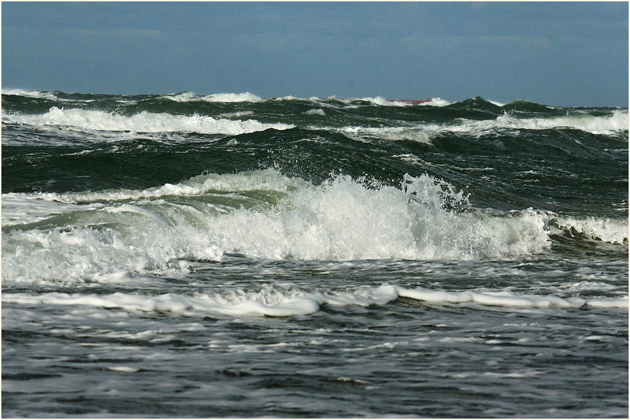 Dar&szlig;, st&uuml;rmische Ostsee Dar&szlig;er Ort