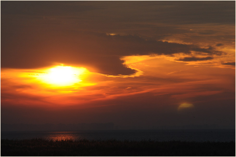 Dar&szlig;, Sonnenuntergang Kinnbackenhagen