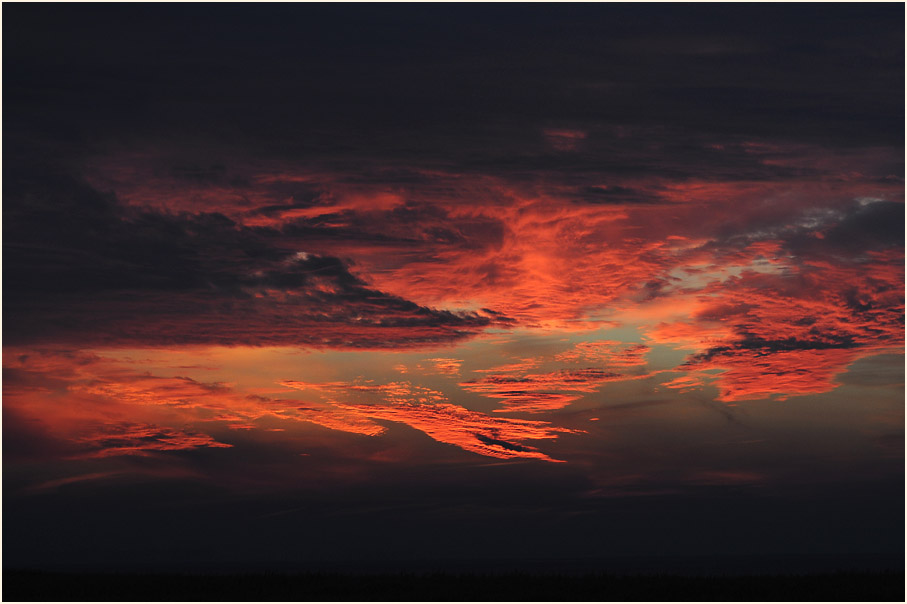 Dar&szlig;, Sonnenuntergang Kinnbackenhagen