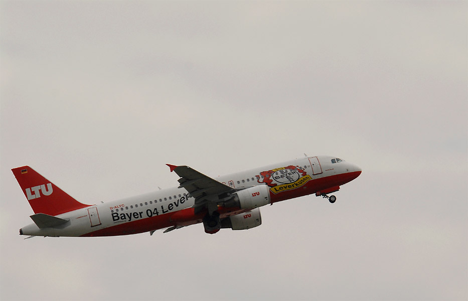 Start am Flughafen Düsseldorf